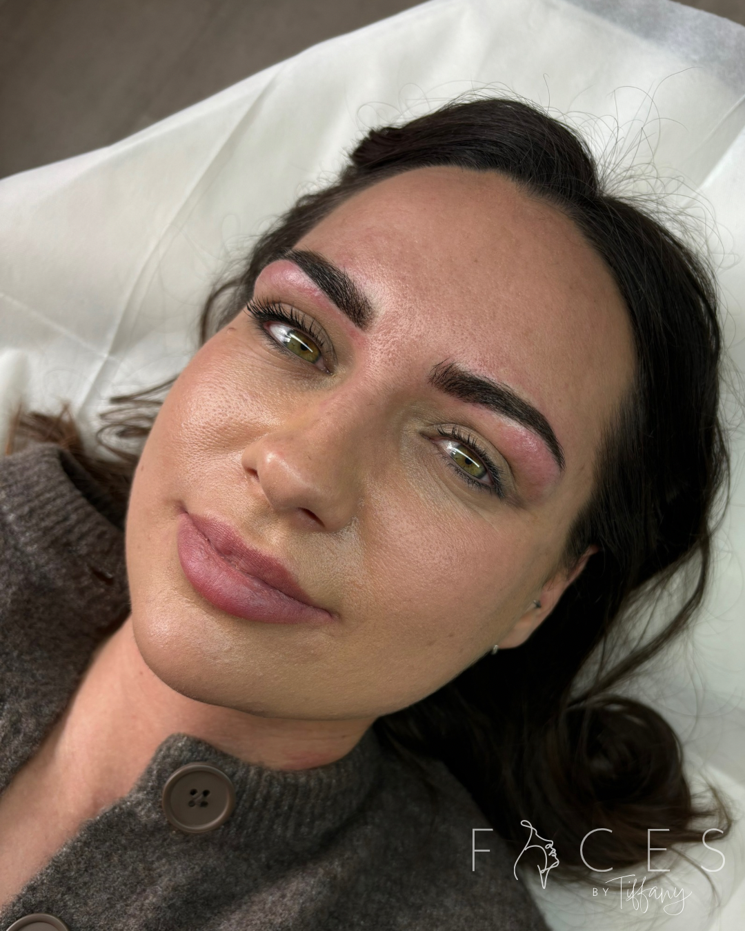 Full face lip and brow permanent makeup